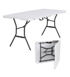 6 ‘WHITE FOLDING TABLE