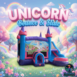 Unicorn Bounce & Slide Dry