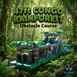 47'  CONGO RAINFOREST WET/DRY Obstacle Course